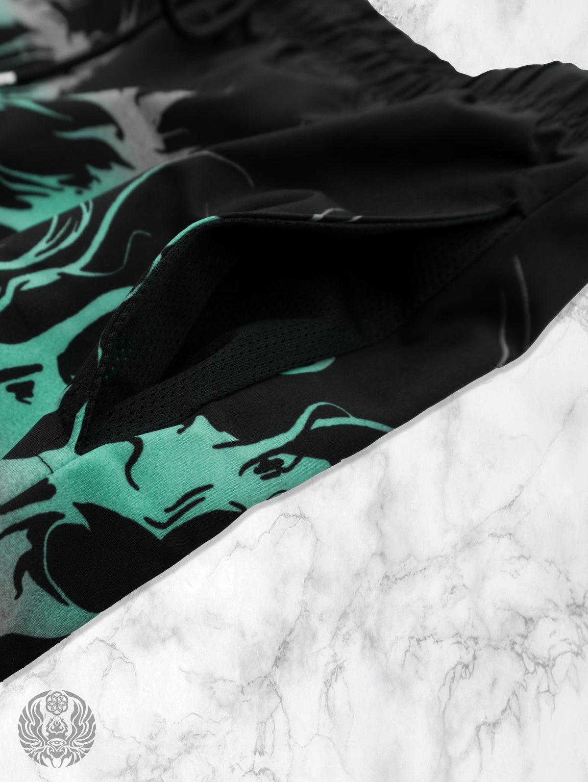 RAGECORE V2 ✦ Turquoise Silver Gradient ✦ Swim Shorts Swim 