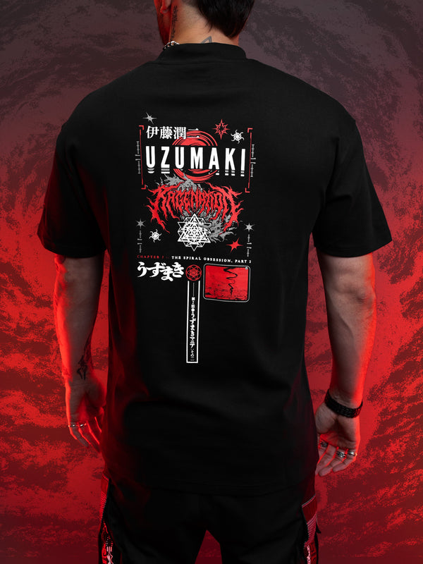 OFFICIAL UZUMAKI ✦ SPIRAL OBSESSION ✦ BLACK/RED ✦ Collectible T-shirt T-Shirt 