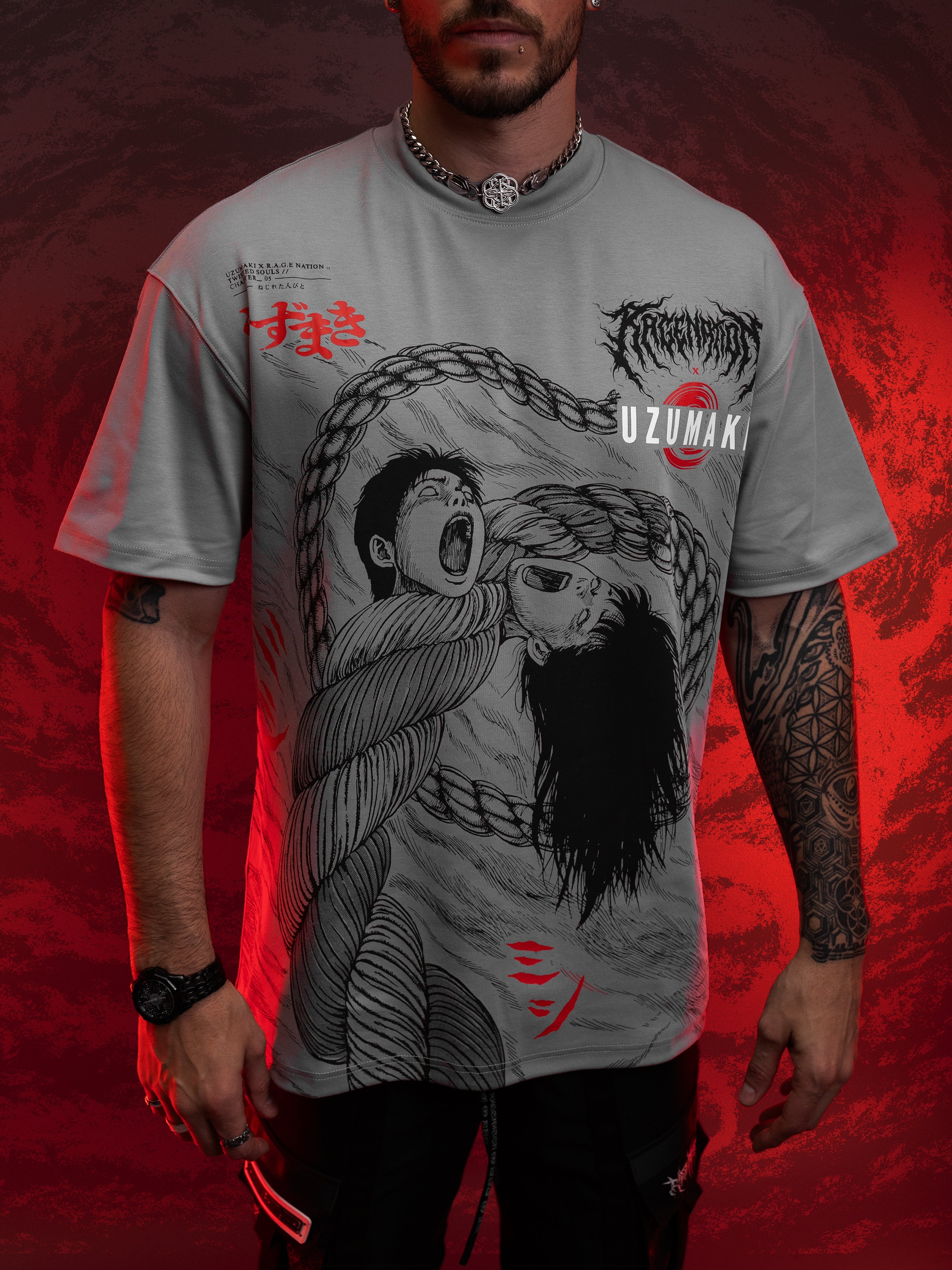 OFFICIAL UZUMAKI ✦ TWISTED SOULS ✦ Over-sized ✦T-shirt T-Shirt 