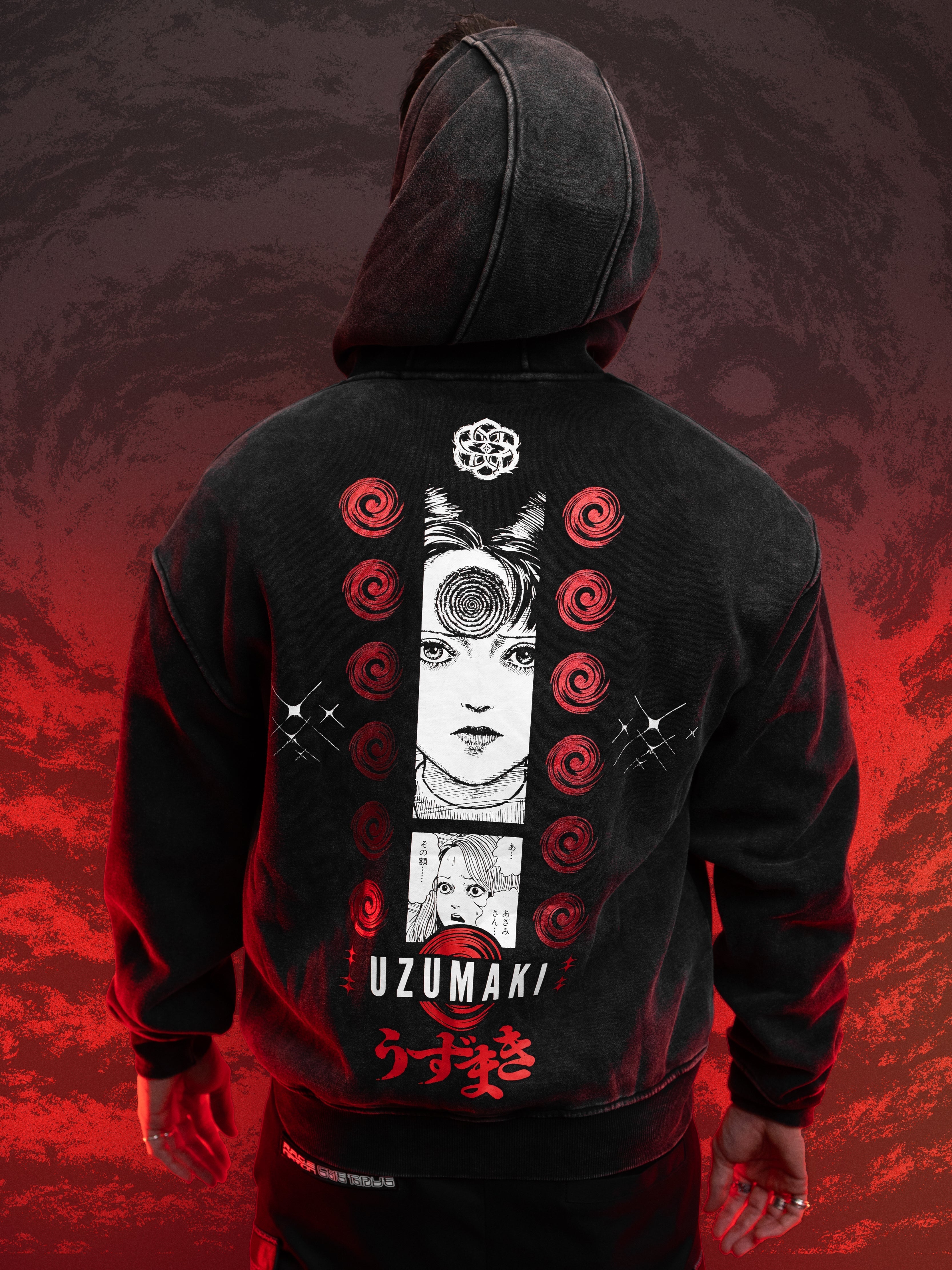 OFFICIAL UZUMAKI ✦ AZAMI'S CURSE ✦ ACIDWASH ✦ Collectible Hoodie Hoodie 