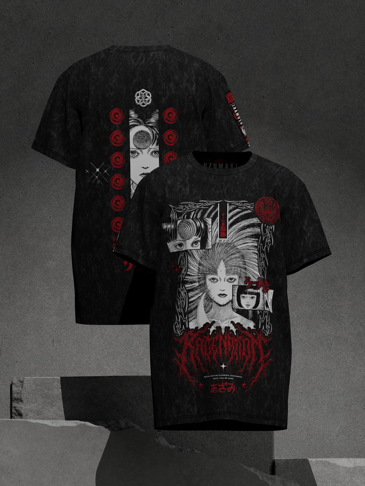 OFFICIAL UZUMAKI ✦ AZAMI'S CURSE ✦ ACIDWASH ✦ Collectible T-shirt T-Shirt 