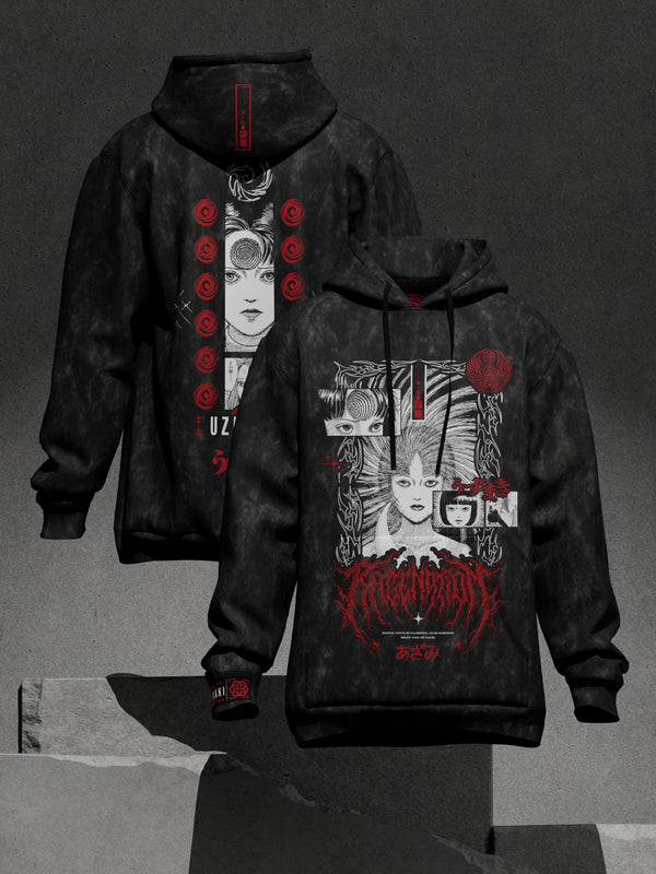 OFFICIAL UZUMAKI ✦ AZAMI'S CURSE ✦ ACIDWASH ✦ Collectible Hoodie Hoodie 