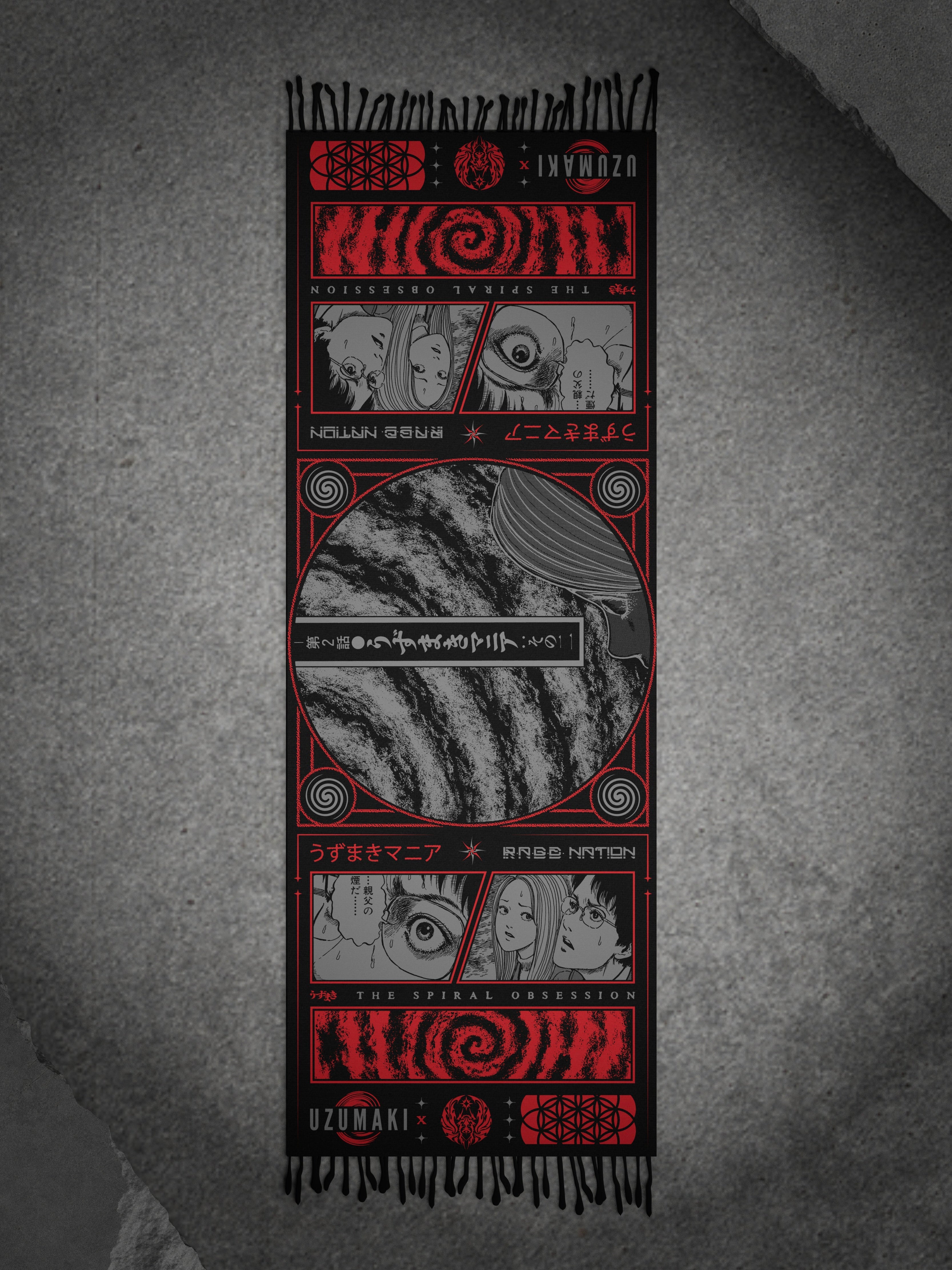 OFFICIAL UZUMAKI ✦ SPIRAL OBSESSION ✦ Pashmina Shawl Shawl 