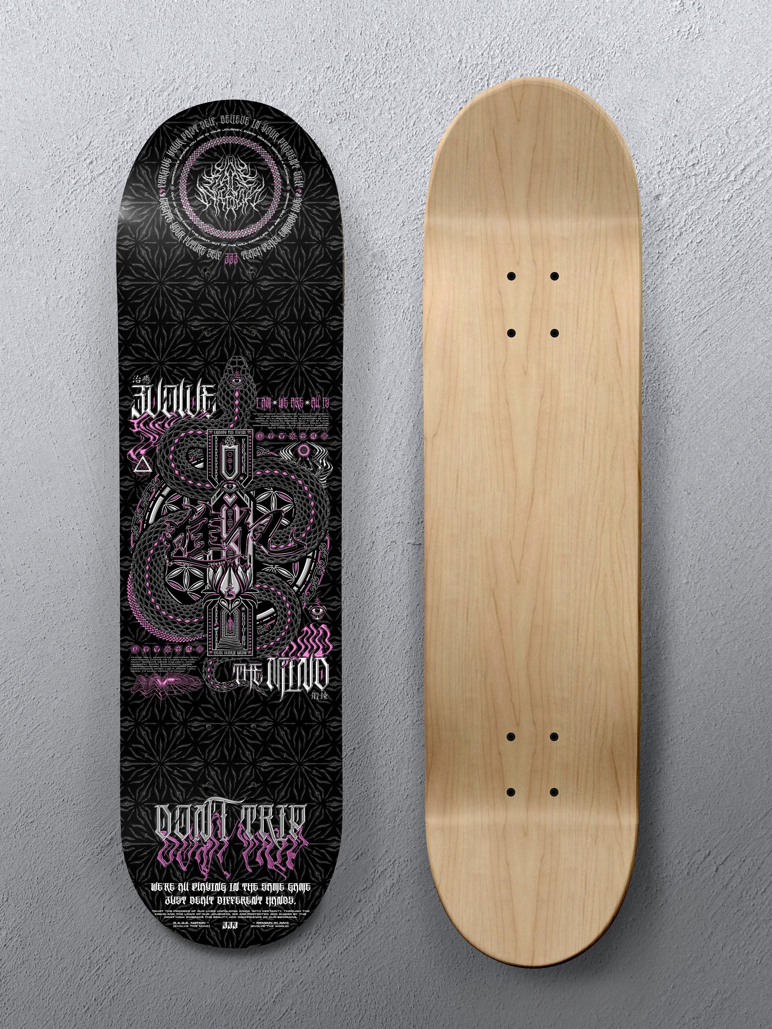 8" • EVOLVE THE MIND V2 • Skateboard Deck Skateboard 