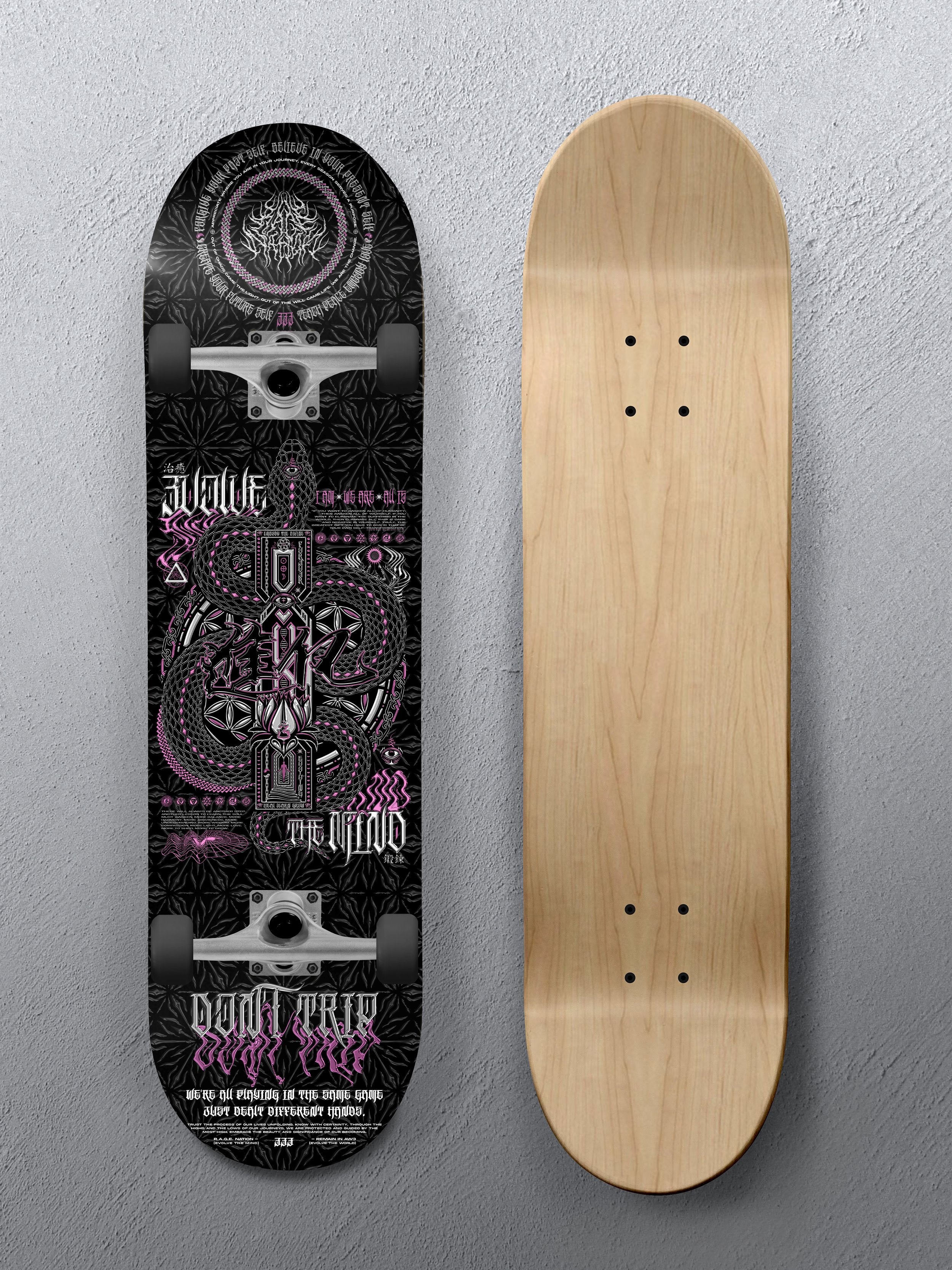 8" • EVOLVE THE MIND V2 • Skateboard Deck Skateboard 