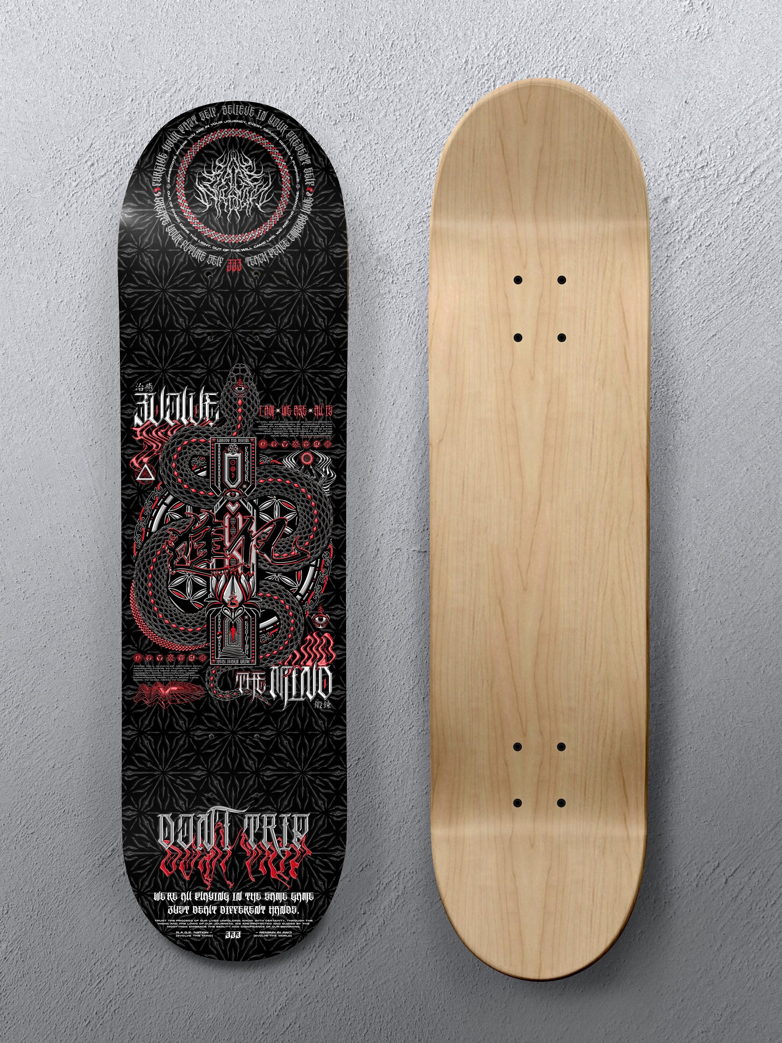 8.5" • EVOLVE THE MIND V3 • Skateboard Deck Skateboard 