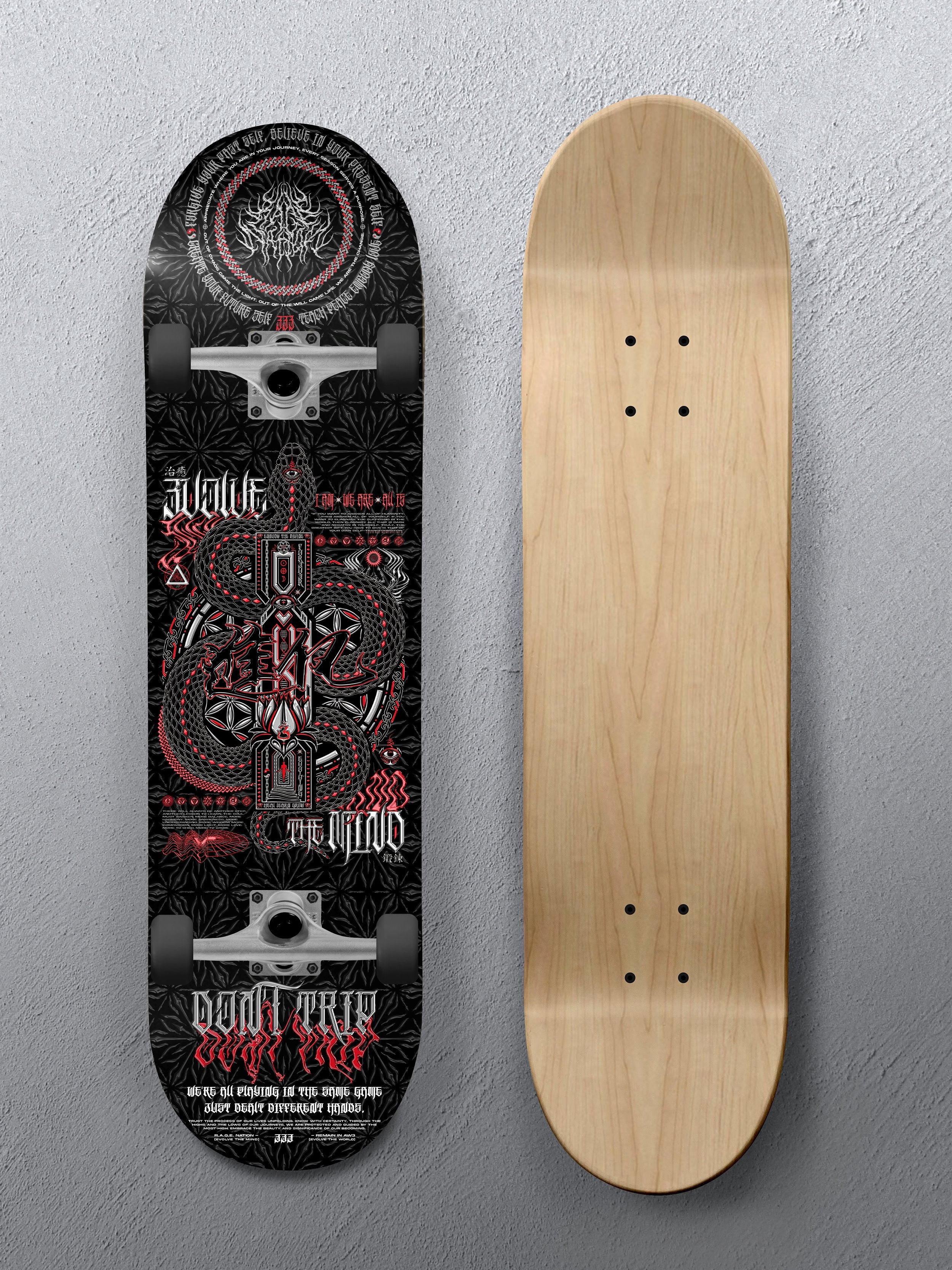 8.25" • EVOLVE THE MIND V3 • Skateboard Deck Skateboard 