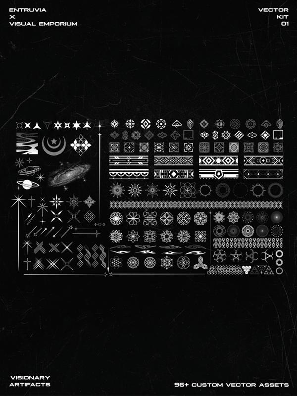 Visionary Artifacts • Premium Vector Kit • Visual Emporium x Entruvia 