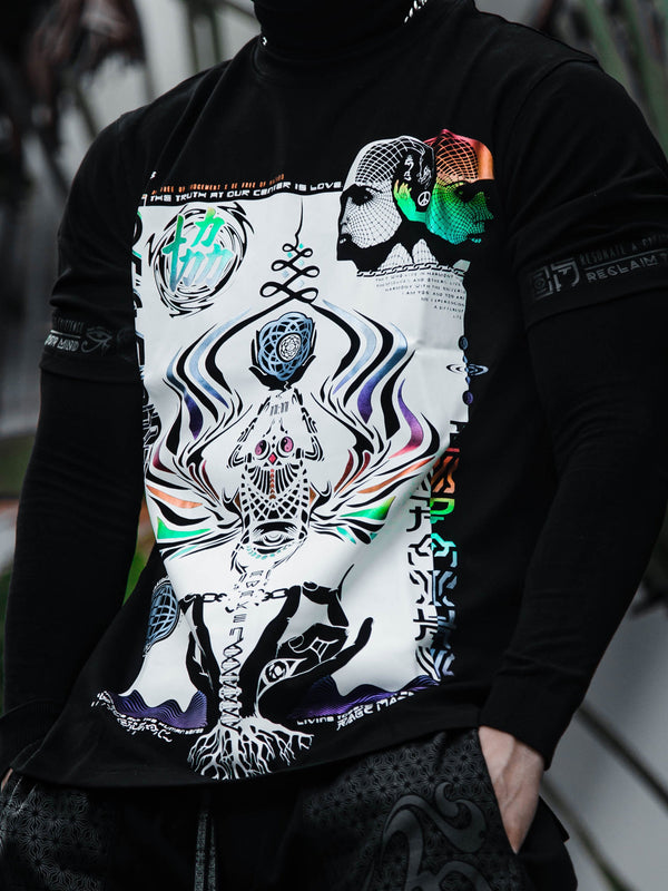 VISUAL METAPHORS • Spectrum Ink • Luxury Fabric T-Shirt T-Shirt 