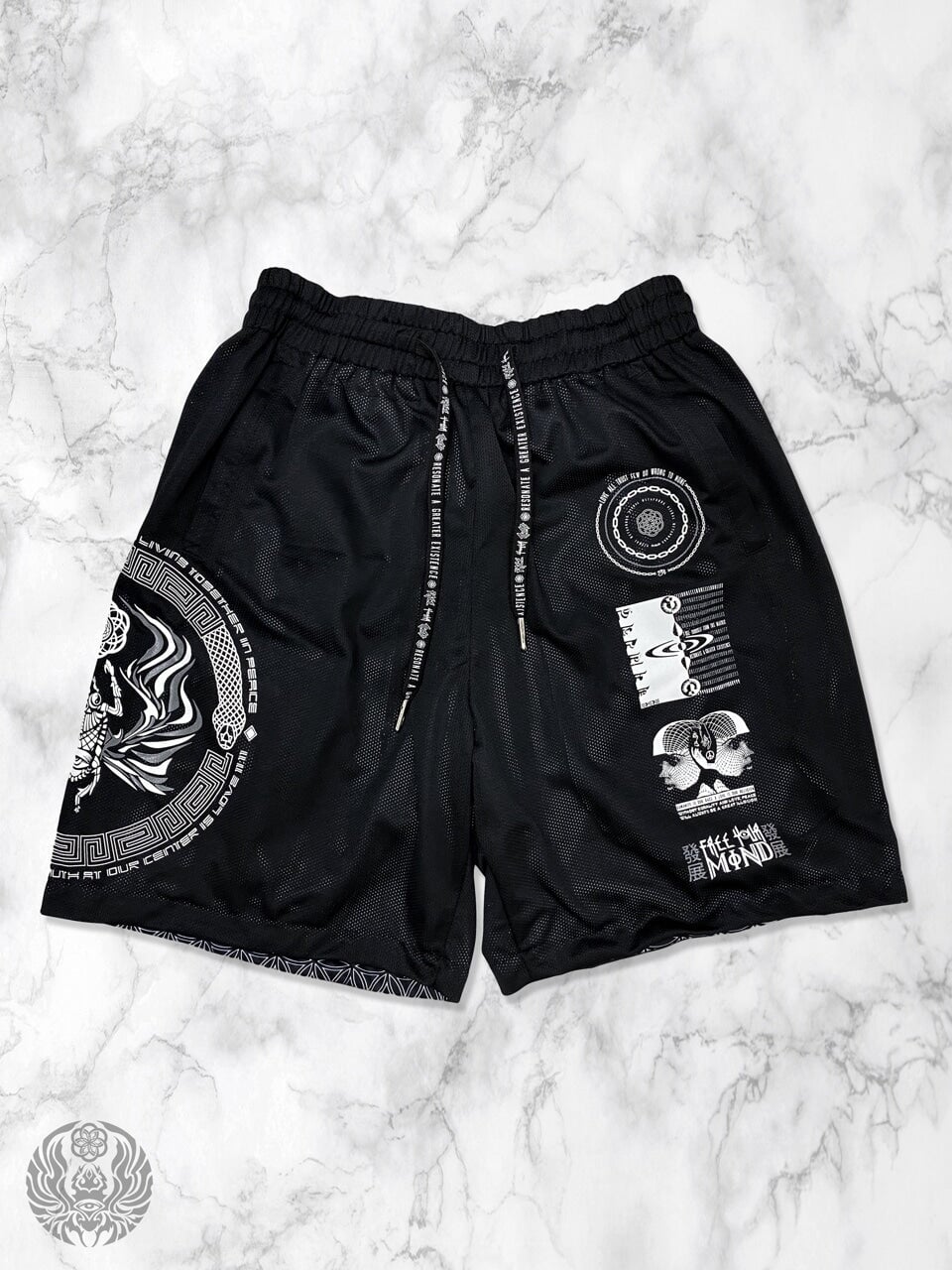 PRE-ORDER SHIPS 7/19 ✦ VISUAL METAPHORS ✦ Reversible Activewear Graphic Shorts Shorts 