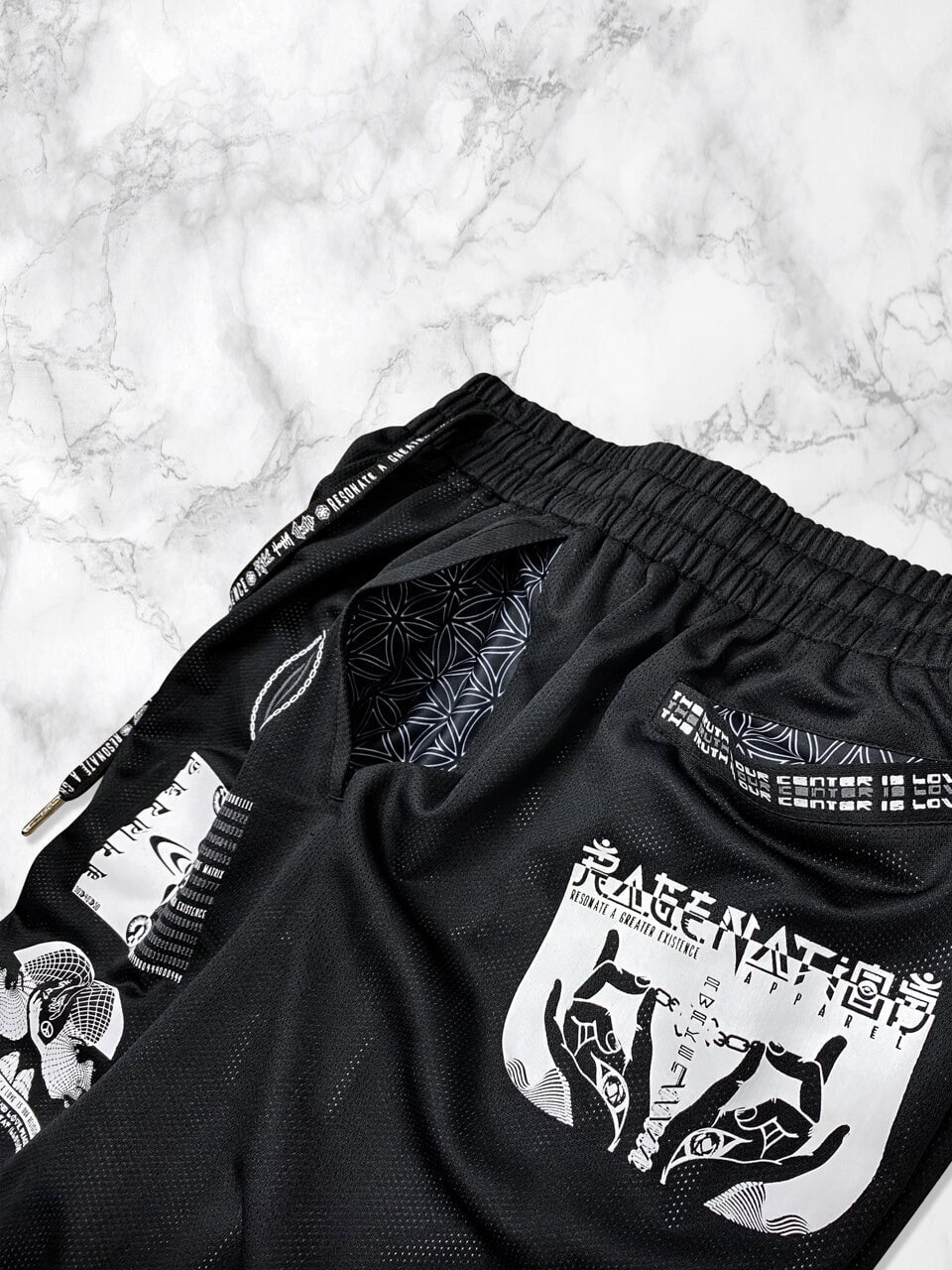 PRE-ORDER SHIPS 7/19 ✦ VISUAL METAPHORS ✦ Reversible Activewear Graphic Shorts Shorts 