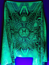 WOUNDS TO WISDOM • Yantrart x Rage Nation • UV-Reactive Gradient Shawl Shawls 