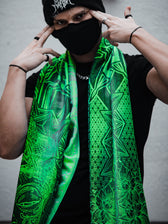 WOUNDS TO WISDOM • Yantrart x Rage Nation • UV-Reactive Gradient Shawl Shawls 