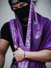 WOUNDS TO WISDOM • Yantrart x Rage Nation • Purple Gradient Shawl Shawls 