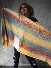 YELLOW AMETHYST DHARMA • Reversible Festival Shawl/Scarf Shawls 