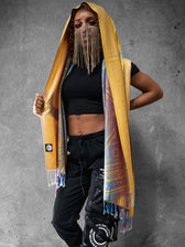 YELLOW AMETHYST DHARMA • Reversible Festival Shawl/Scarf Shawls 