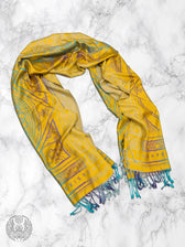 YELLOW AMETHYST DHARMA • Reversible Festival Shawl/Scarf Shawls 