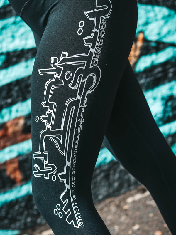 THINK WISELY • LABRADORITE EFFECT • Snakeskin Yoga Pants / Leggings Leggings 