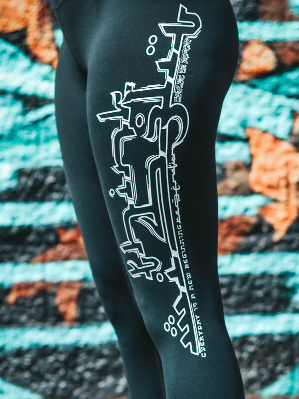 THINK WISELY • LABRADORITE EFFECT • Snakeskin Yoga Pants / Leggings Leggings 