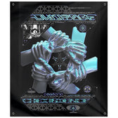 COEXIST V2 • SVBDVN x RAGE NATION • Wall Tapestry Tapestry 50x59 inch Outdoor Poly with Grommets 