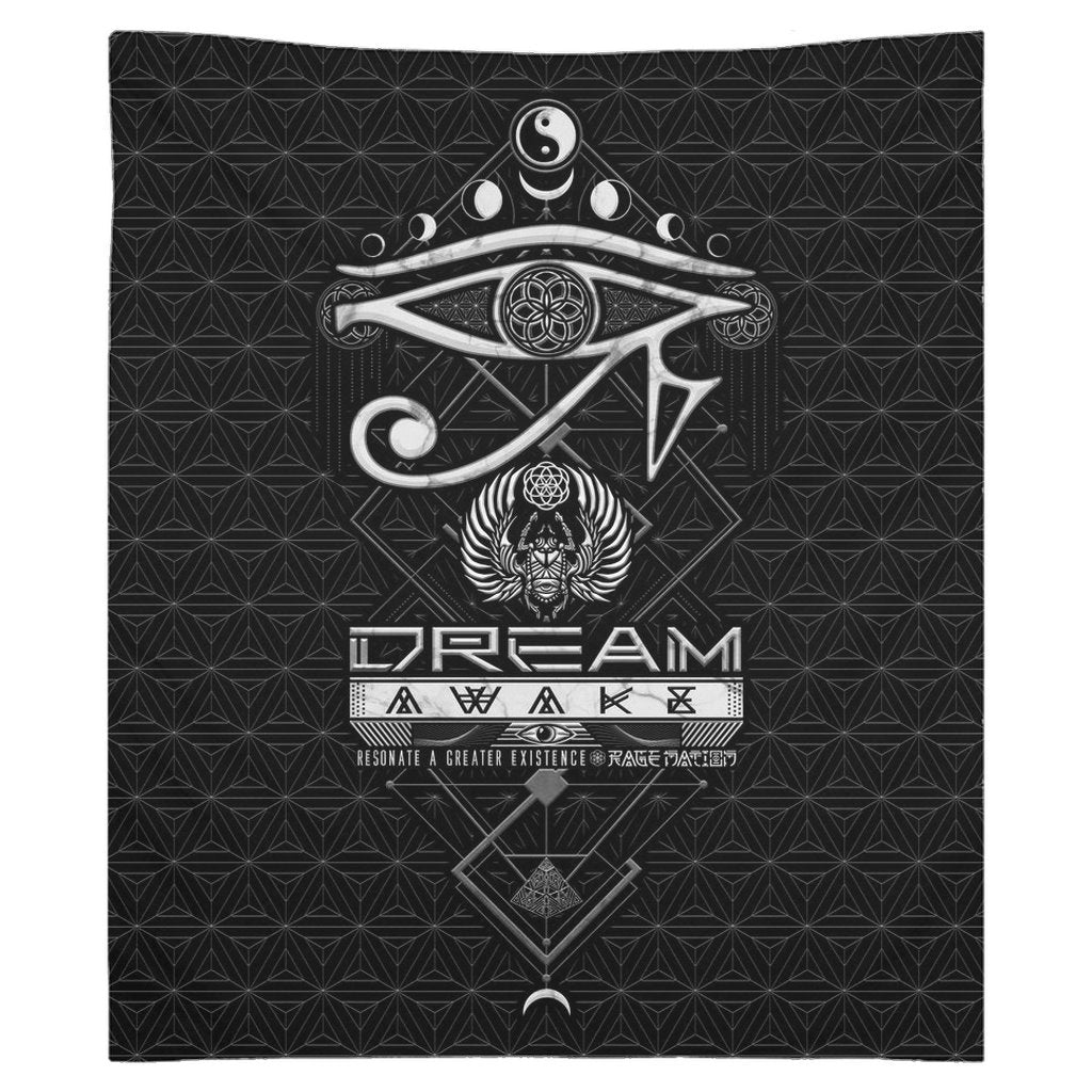 DREAM AWAKE • Sacred Geometry Wall Tapestry Tapestry 50x58 inch 