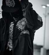 LOTUS THRONE • GLENN THOMSON COLLAB • Waterproof Zip-Up Windbreaker Windbreaker 