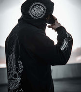 LOTUS THRONE • GLENN THOMSON COLLAB • Waterproof Zip-Up Windbreaker Windbreaker 