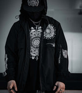 LOTUS THRONE • GLENN THOMSON COLLAB • Waterproof Zip-Up Windbreaker Windbreaker 