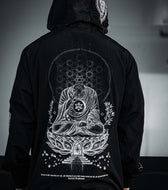 LOTUS THRONE • GLENN THOMSON COLLAB • Waterproof Zip-Up Windbreaker Windbreaker 