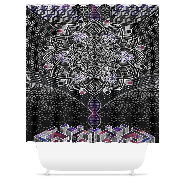 ONENESS GALAXY • Glenn Thomson Shower Curtain Shower Curtain 