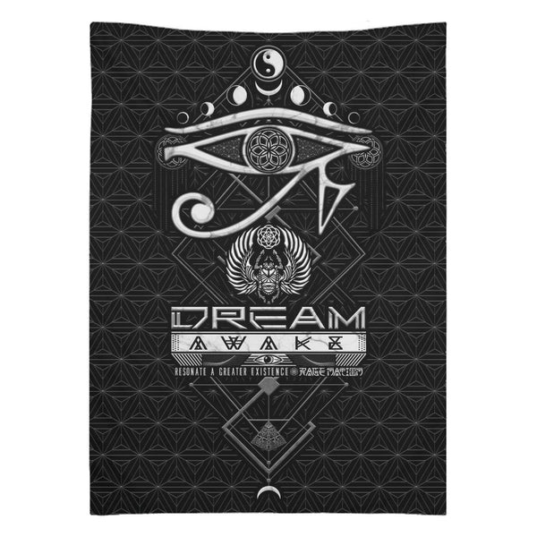 DREAM AWAKE • Sacred Geometry Wall Tapestry Tapestry 26x36 inch 