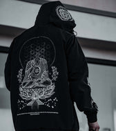 LOTUS THRONE • GLENN THOMSON COLLAB • Waterproof Zip-Up Windbreaker Windbreaker 