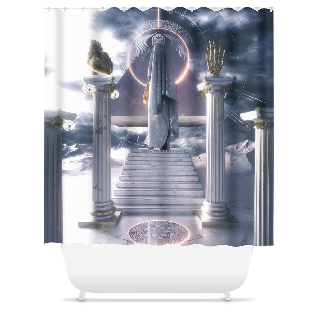 PATH TO ASCENSION • AFTERTASTE • Shower Curtain Shower Curtain 71x74 inch 
