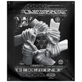 COEXIST V1 • SVBDVN x RAGE NATION • Wall Tapestry Tapestry 50x59 inch Outdoor Poly with Grommets 