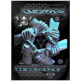 COEXIST V2 • SVBDVN x RAGE NATION • Wall Tapestry Tapestry 59x80 inch Outdoor Poly with Grommets 