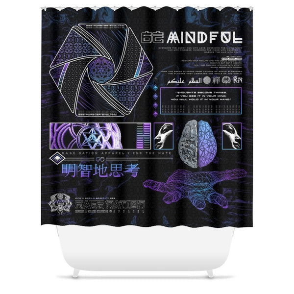 Mind of Zennn V1 Shower Curtains 71x74 inch 