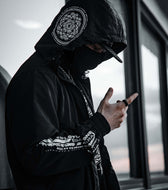 LOTUS THRONE • GLENN THOMSON COLLAB • Waterproof Zip-Up Windbreaker Windbreaker 