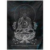 Lotus-V3-Tapestries 59x80 inch Outdoor Poly with Grommets 