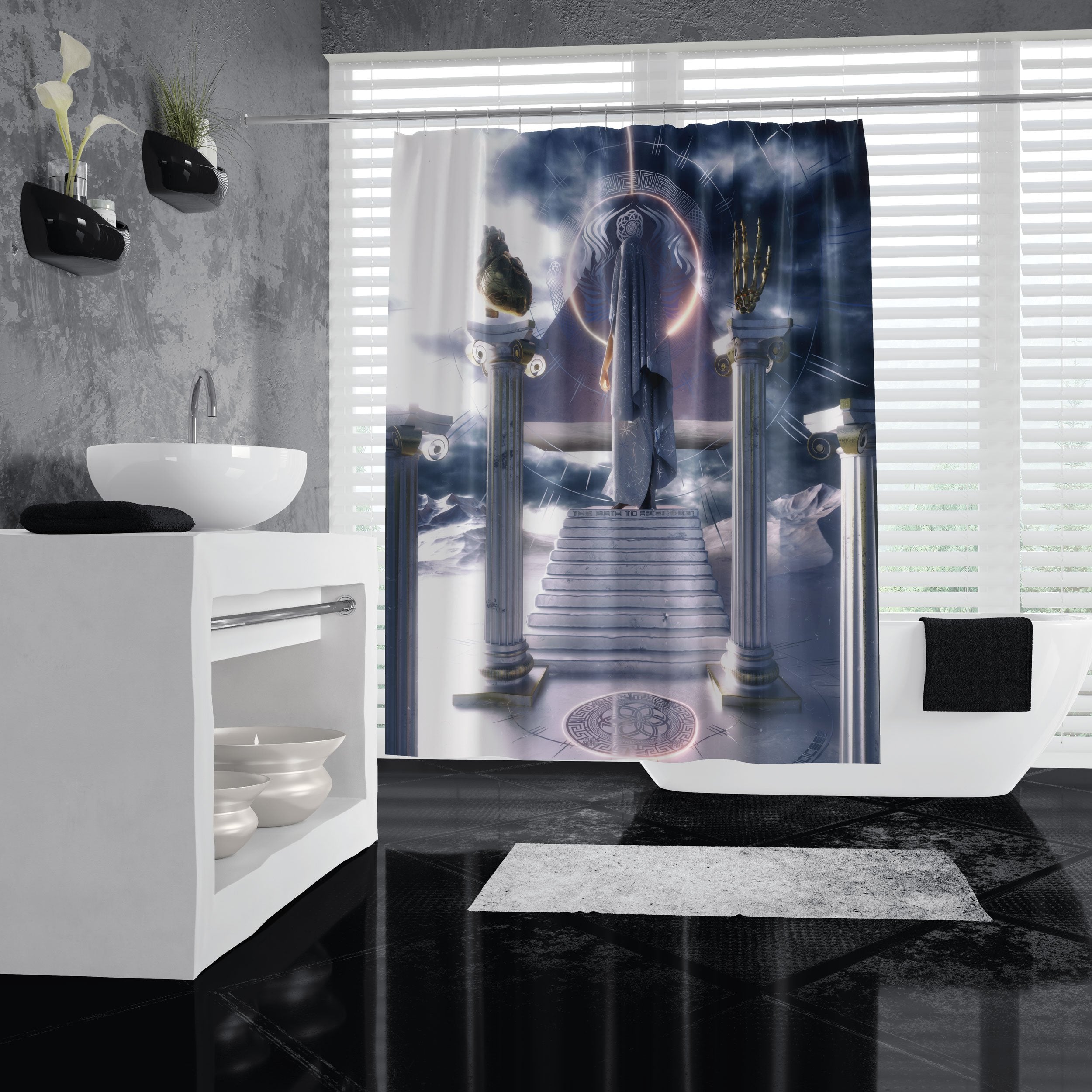 Path to Ascension Shower Curtains 