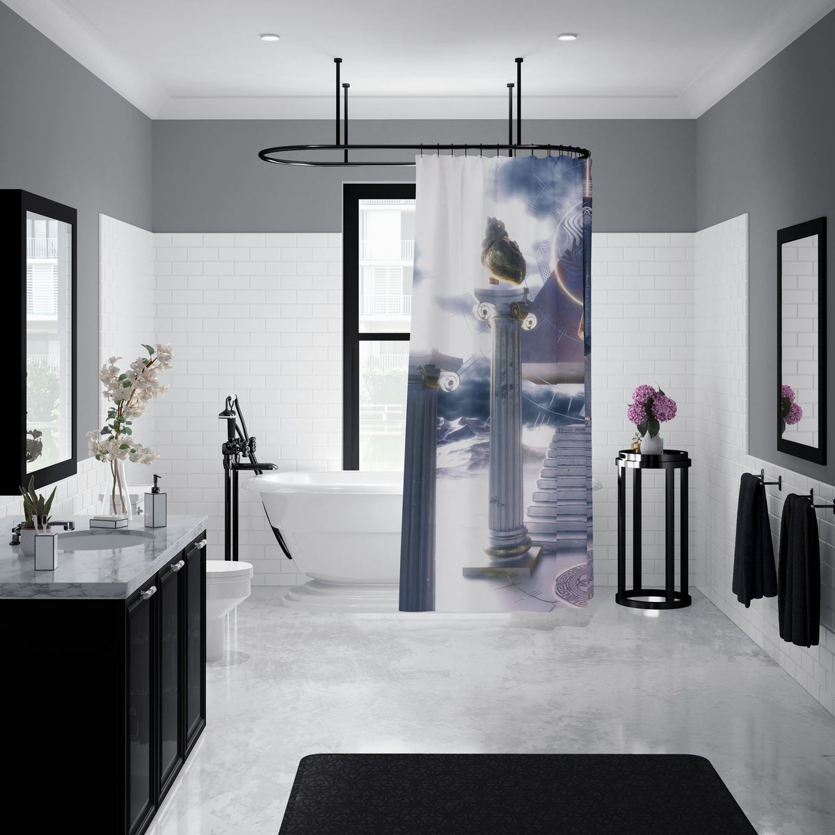 Path to Ascension Shower Curtains 