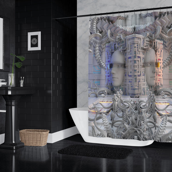 DEFENSE NODE SHOWER CURTAINS 