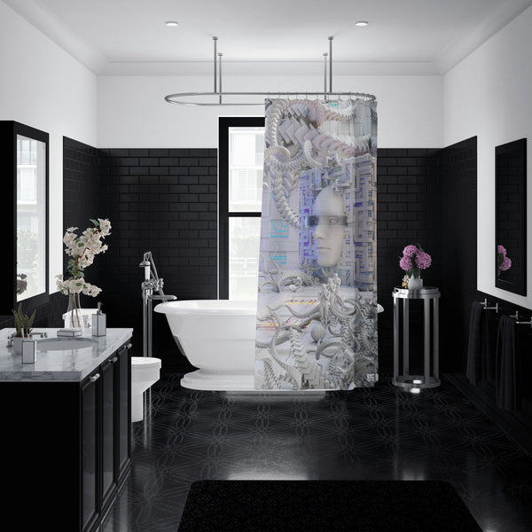 DEFENSE NODE SHOWER CURTAINS 