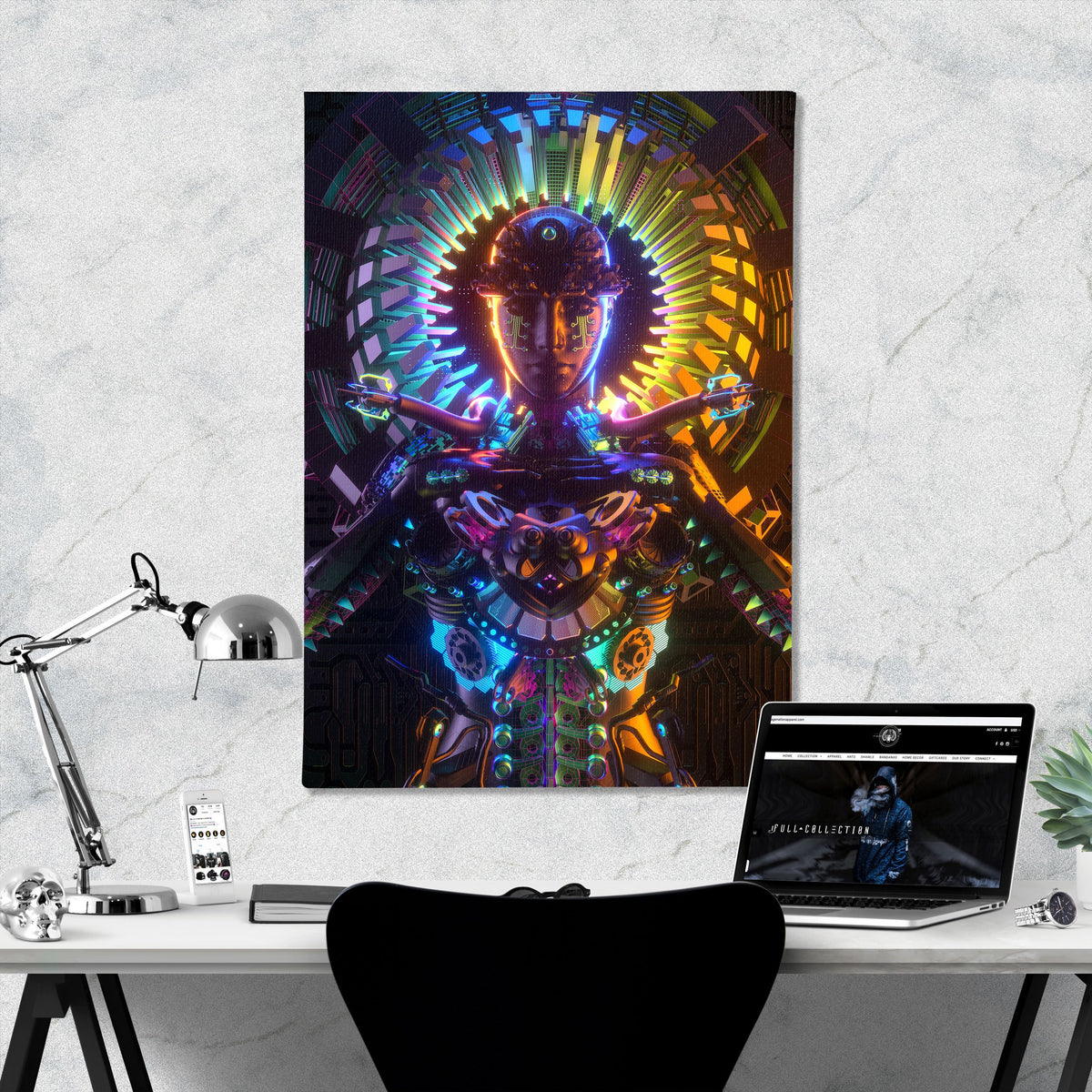 DEMIGLOW • GLASS CRANE/LANE • LE 222 Canvas Wrap Canvas 