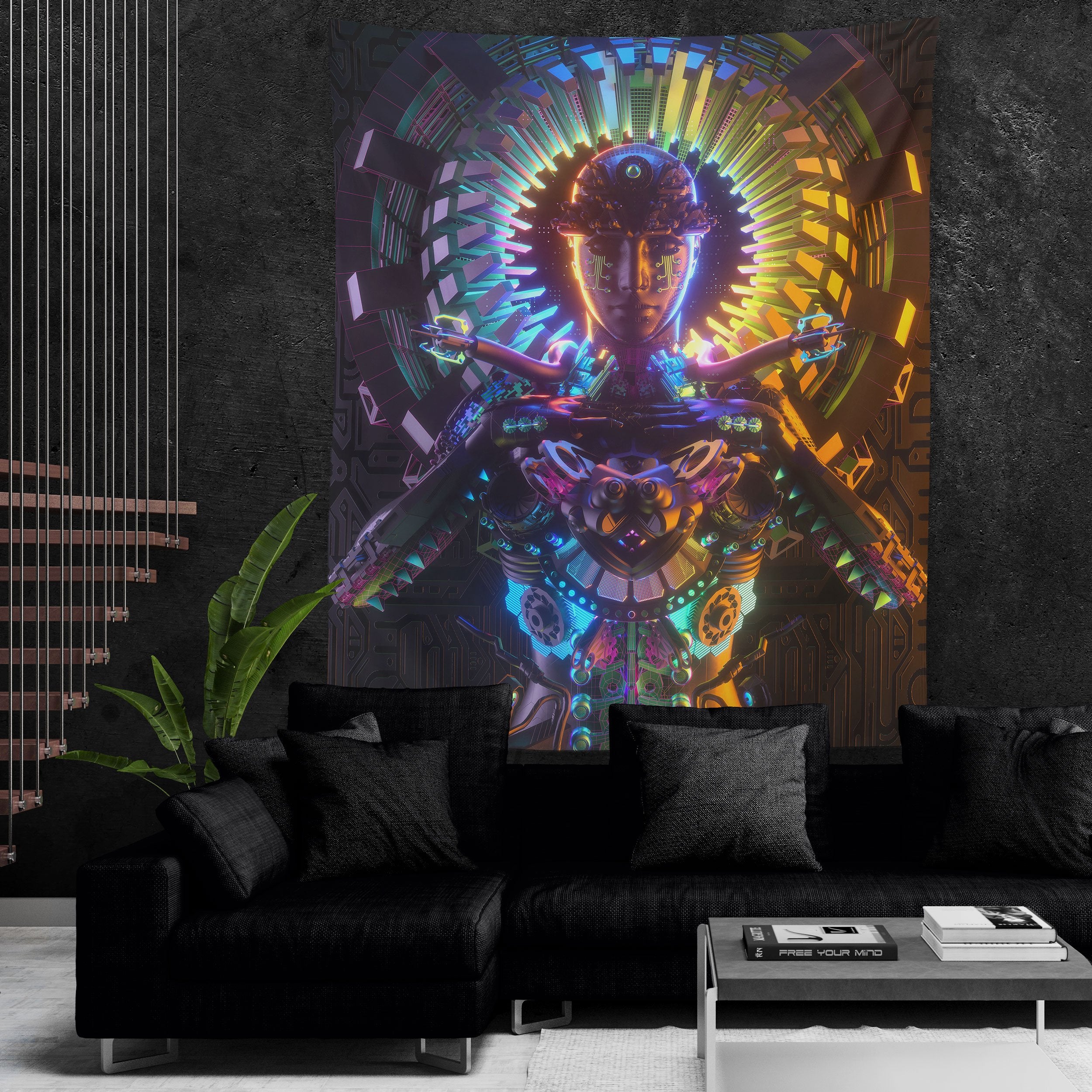 DEMIGLOW • GLASS CRANE/LANE • Wall Tapestry Tapestry 