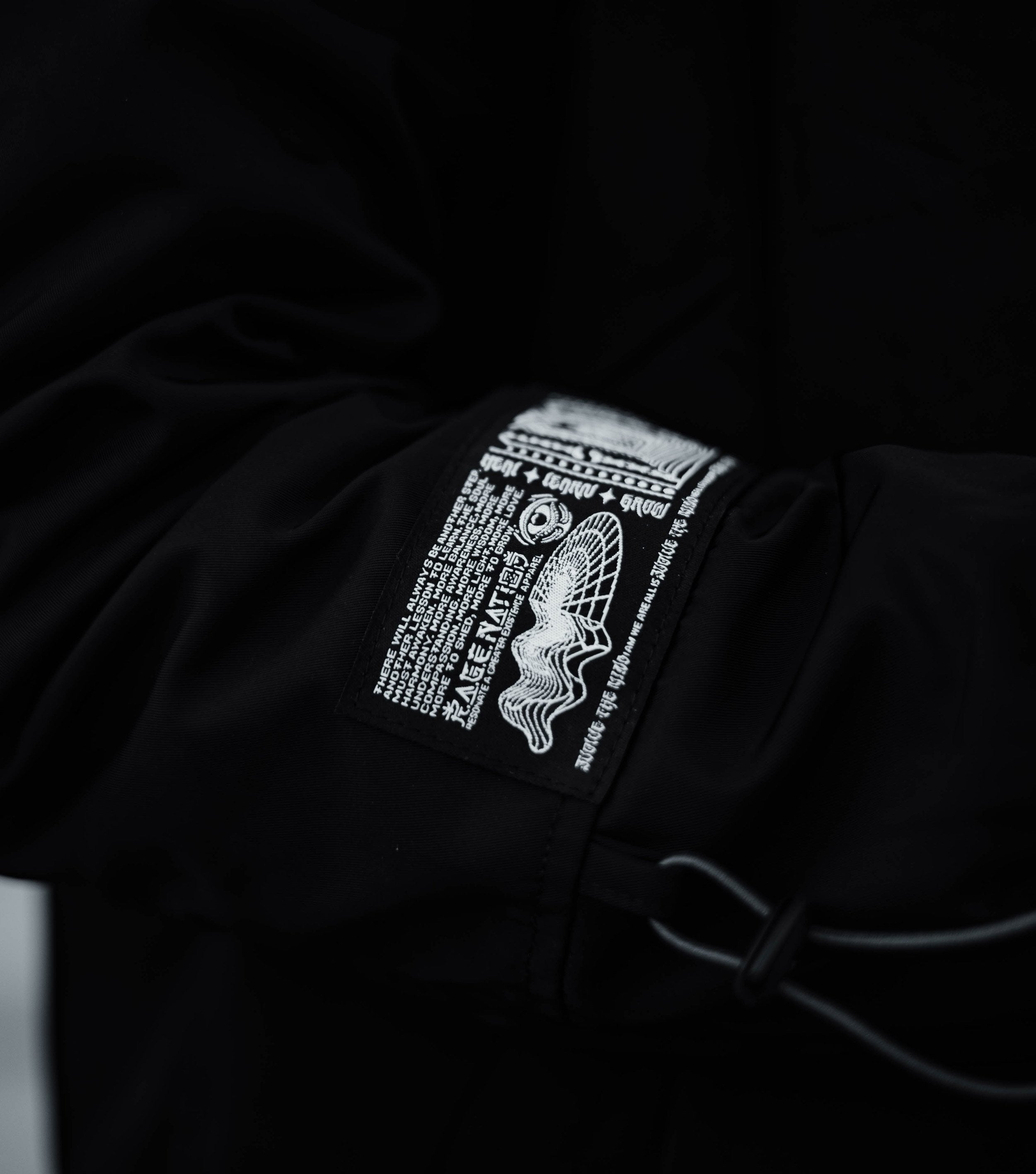EVOLVE THE MIND • Waterproof Button-Up Windbreaker • AR Activated Jacket 