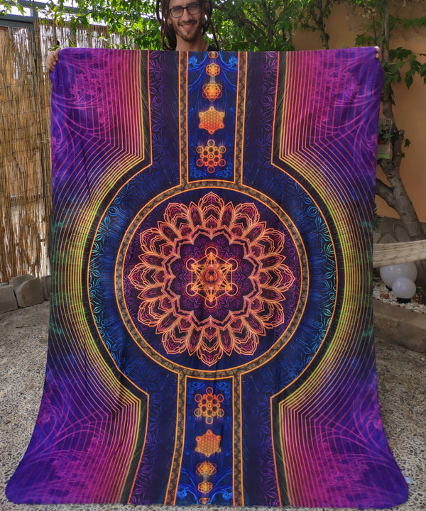 STAGES OF LIGHT V1 • YANTRART • Sherpa Blanket Blanket 