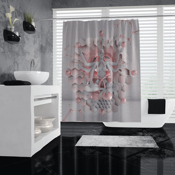 GOT'EM • GLASS CRANE • Shower Curtain Shower Curtain 