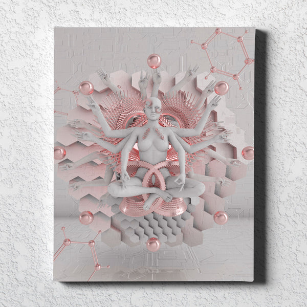 GOT EM • GLASS CRANE • Vertical Canvas Wrap Canvas 