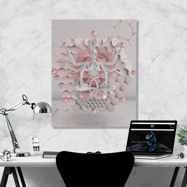 GOT EM • GLASS CRANE • Vertical Canvas Wrap Canvas 