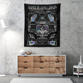 GOLDEN TEACHERS V1 • PSILOCYBIN Tribute • Wall Tapestry Tapestry 